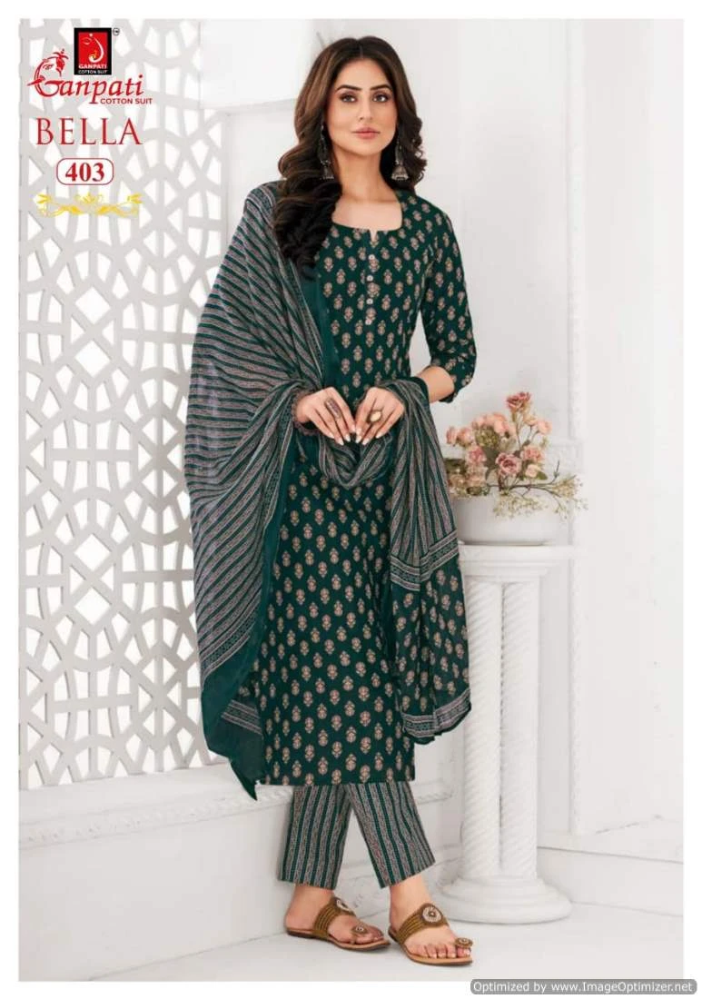 Ganpati Bella Vol 4 Cotton Wholesale Readymade Salwar Suit Catalog — Wholesale Salwar Suits, Ganpati wholesale from Surat - Gallery Image 2